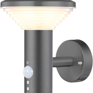 Luxform Lighting 230v Bitburg Wall Light in Anthracite with PIR Sensor