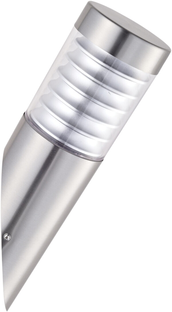 Luxform Lighting Quebec 230v Angled Wall Light in Stainless Steel