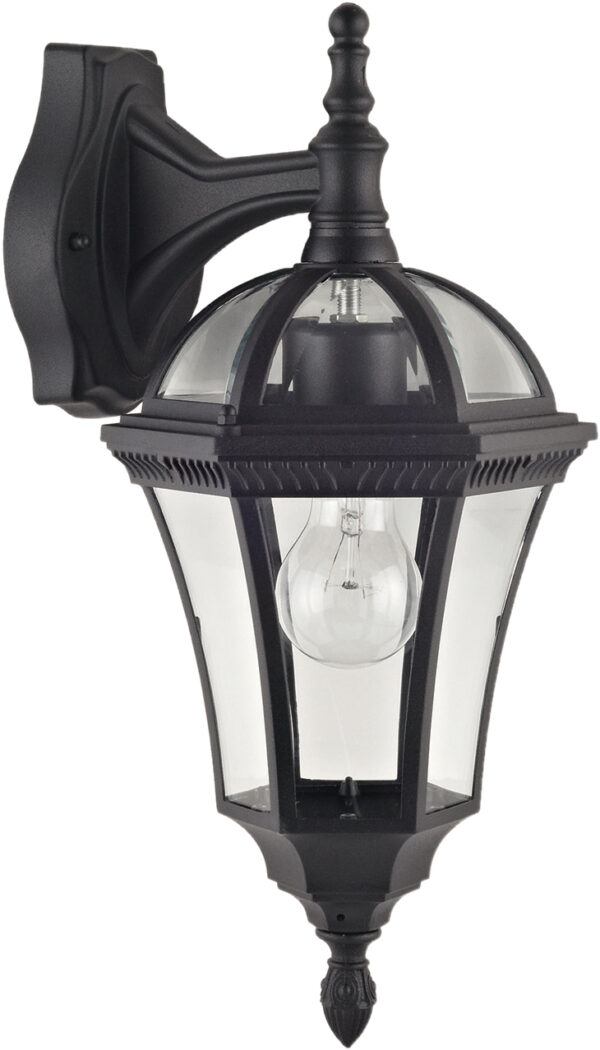 Luxform Lighting Victoria 230v Wall Light Down in Black