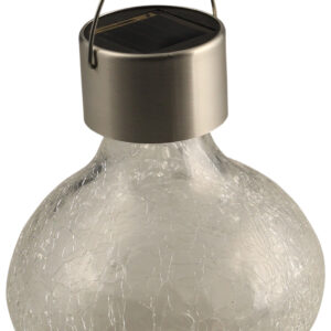 Luxform Lighting LED Solar Crackle Tea Lantern