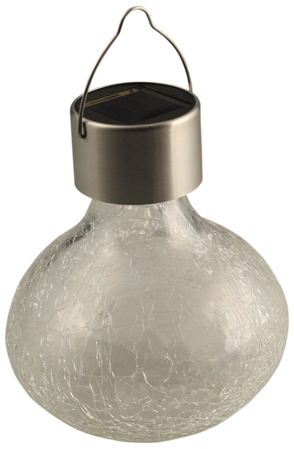 Luxform Lighting LED Solar Crackle Tea Lantern
