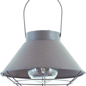 Luxform Lighting Detroit Solar Steel Wire Hanging Lantern with On/Off Switch