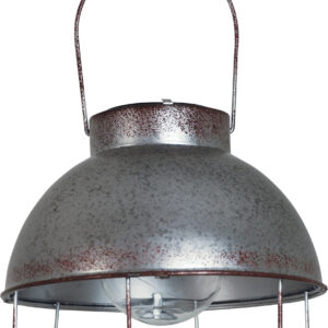 Luxform Lighting Pittsburgh Solar Steel Wire Hanging Lantern with On/Off Switch