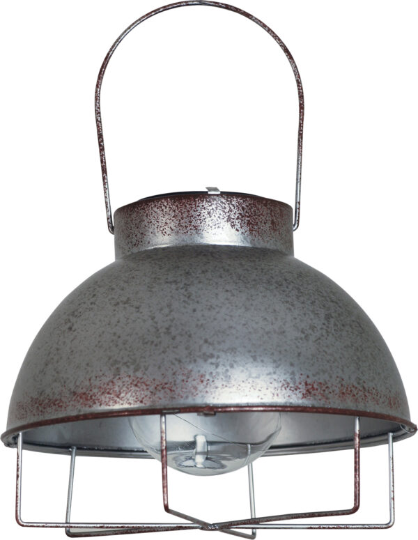 Luxform Lighting Pittsburgh Solar Steel Wire Hanging Lantern with On/Off Switch
