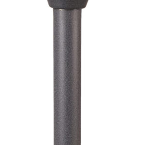 Luxform Lighting Battery Powered Charcoal Grey Metal Cylinder Flame Candle Torch with Remote Control and Timer