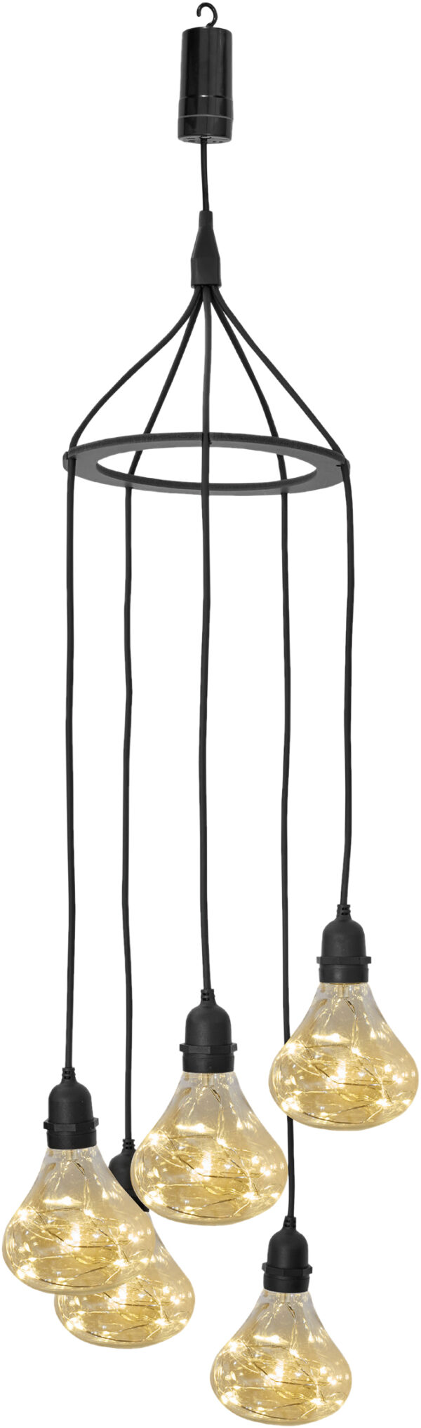 Luxform Lighting Bubbles Battery Powered Pendant 5 x Hanging Lights with 24 hour Timer