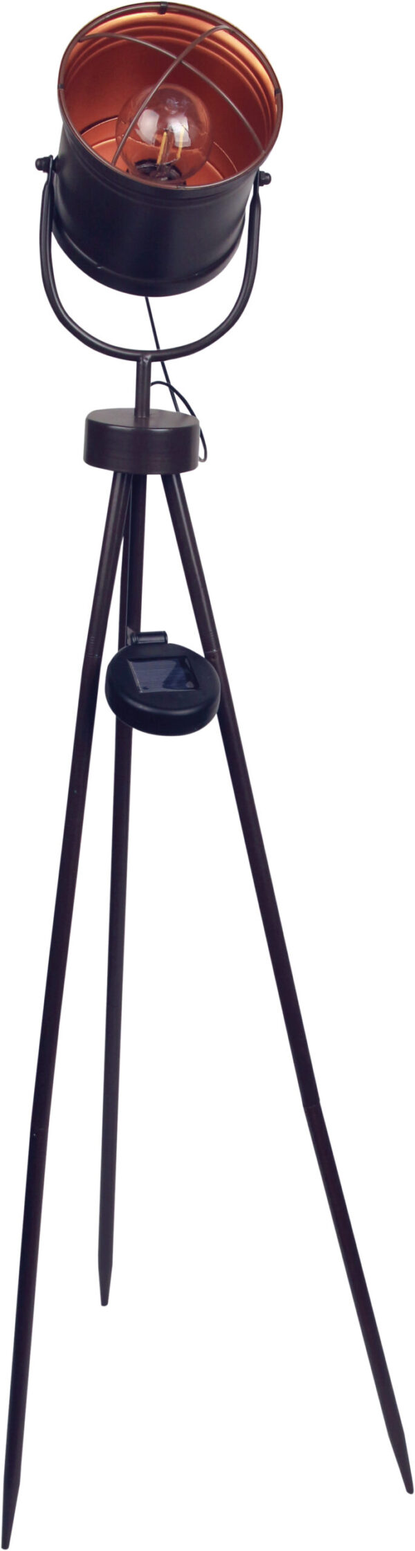 Luxform Lighting Solar Industrial LED Garden Studio Tripod Light Leipzig