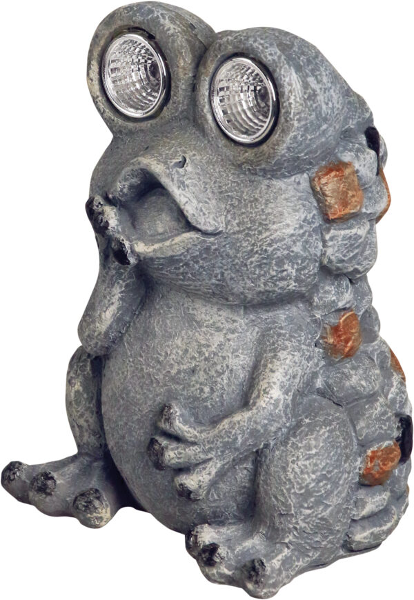 Luxform Lighting Solar Stone Frog LED Light