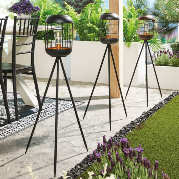 Luxform Lighting Solar LED Garden Tripod Lighthouse 15LM