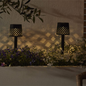 Luxform Solar 4-Set Manacor Post Light