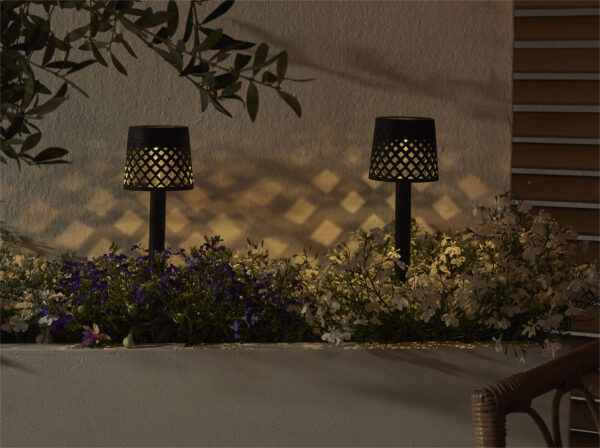 Luxform Solar 4-Set Manacor Post Light