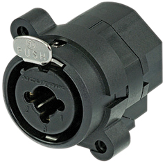 Neutrik NCJ6FIS Combo Female XLR + 6.35 mm Unswitched Stereo Jack Chassis Socket