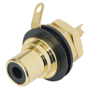REAN NYS367 Phono Chassis D Size Socket With Gold Plated Contacts and Colour Code