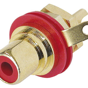 REAN NYS367 Phono Chassis D Size Socket With Gold Plated Contacts and Colour Code