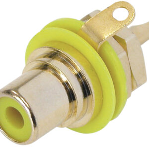 REAN NYS367 Phono Chassis D Size Socket With Gold Plated Contacts and Colour Code