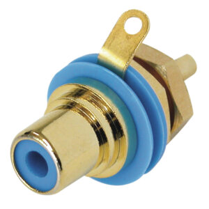 REAN NYS367 Phono Chassis D Size Socket With Gold Plated Contacts and Colour Code