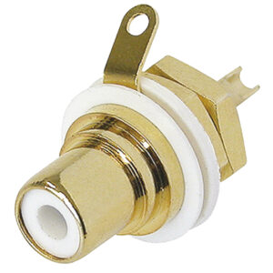 REAN NYS367 Phono Chassis D Size Socket With Gold Plated Contacts and Colour Code