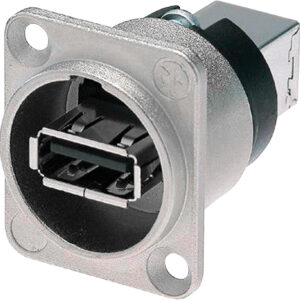 Neutrik NAUSB-W USB A to USB B Chassis Mounting Coupler