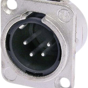 Neutrik NC4MD-L-1 Male 4 Pin chassis Connector With Silver Contacts