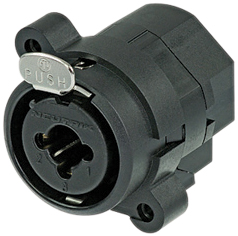Neutrik NCJ9FI-H Horizontal PCB Mount 3 Pin XLR Female Receptacle with 6.35mm Switching Stereo Jack