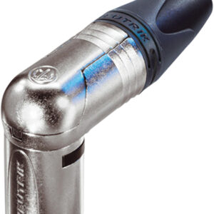Neutrik NC3MRX Male 3 Pin XLR Right Angled Line Connector With Silver Plated Connectors