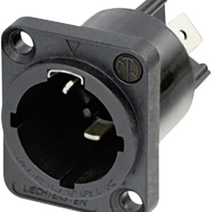 Neutrik NAC3MPX-TOP Male Chassis Connector/Appliance inlet connector, 1/4" flat tab terminals