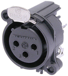 Neutrik NC3FAAH 3 Pin female XLR PCB Chassis Socket