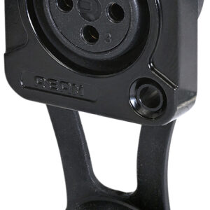 REAN RRX3F-Z-XLR Chassis Z-series 3 Pole Female XLR IP65 Black Finish Tin Contacts