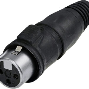 REAN RCX3F-Z-001-0 XLR  Z-Series IP65 Female XLR Chrome Housing with Tin Plated Contacts