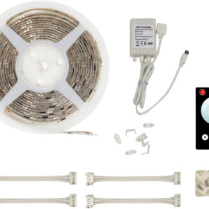 NJD Warm White / Cool White LED Tape Light Kit with 300 x 3528 LEDs (5m)