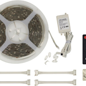 NJD White LED Tape Light Kit with 150 x 5050 LEDs (5m)