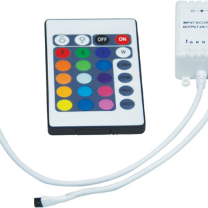 NJD Handheld 24 Key Infrared Controller and Interface for RGB LED Tape Light