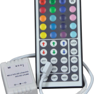 RGB Flexible Tape Controller and 44 Key Hand-held Infra-red Controller