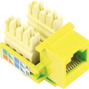 Yellow RJ45 Keystone Jack
