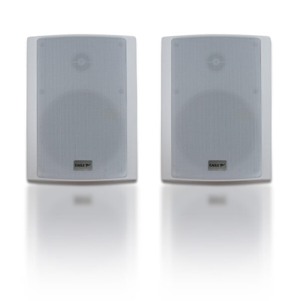 Eagle 30W 5.25" 100v Line or 8 Ohm Outdoor White Speaker (Pair)