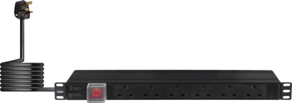 Eagle 1U 6 Way Horizontal Socket 19 Inch Power Distribution Unit