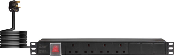 Eagle 1U 4 Way Horizontal Socket 19 Inch Power Distribution Unit