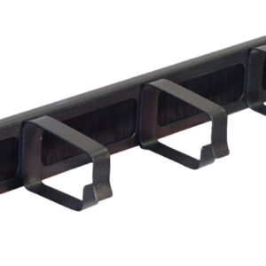 Eagle 1U 5 Ring Cable Tidy Panel With Brush For All 19 Inch Cabinets and Racks