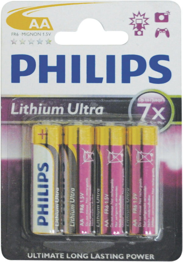 Philips Lithium Ultra Batteries BLISTER