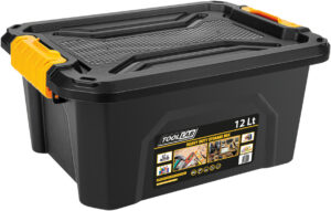 Heavy Duty Polypropylene Storage Box with Clip on Lid