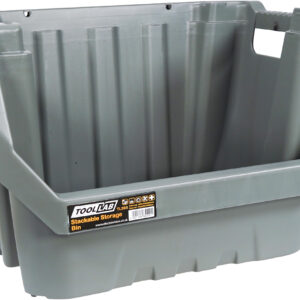 Tool Lab Large Stackable Storage Bin With Carry Handle