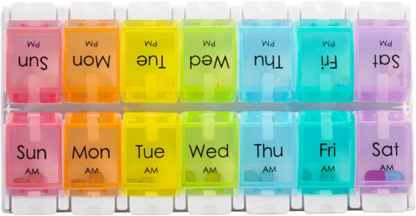 Push Button Pill Box AM/PM