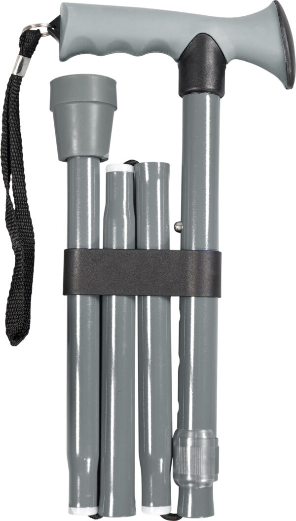 Gel Handled Folding Walking Stick