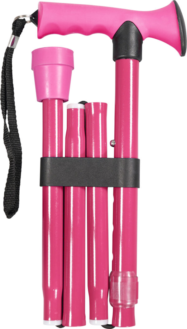 Gel Handled Folding Walking Stick