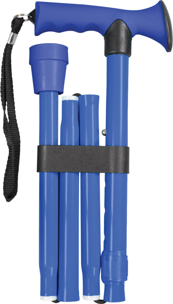 Gel Handled Folding Walking Stick