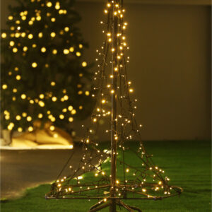 Xmas Haus Pre Lit Christmas Tree with Warm White LEDs, Twinkle, Timer PSU