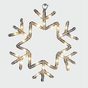 Xmas Haus Pre Lit 20 Warm White Micro LED Christmas Design Hanging Light Battery Timer Power Supply