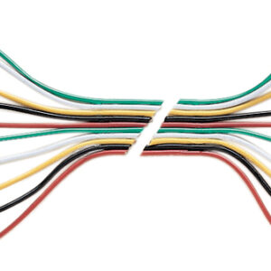 Set of 5 Pairs of Multi-coloured 0.3 m Test Leads with Crocodile Clips at Both Ends